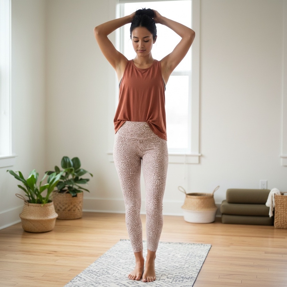 Varley Duncan Rose
feather high waisted leggings women’s size‎ S